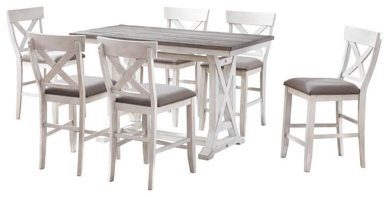 Coast2Coast Home Bar Harbor II COUNTER HEIGHT TABLE 4 STOOLS